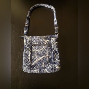 Vera Bradley Navy and Cream Quilted Crossbody Bag